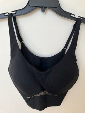 Worn Victoria Secret Sports Bra Black Size 36C